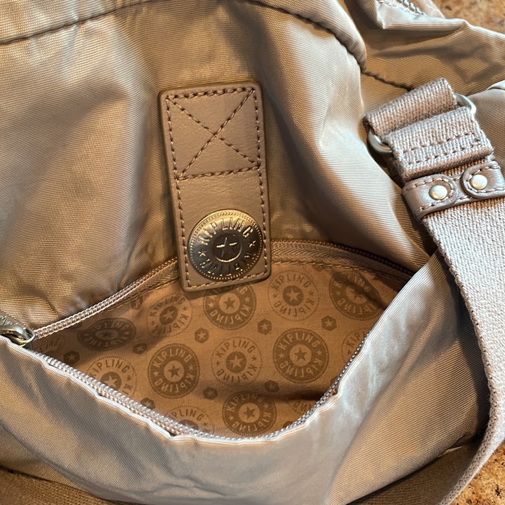 Kipling Purse! Light Gray, Adjustable, Shoulder S… - image 6